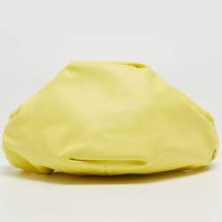 Pre Owned Bottega Veneta Yellow Leather Double Knot Bag