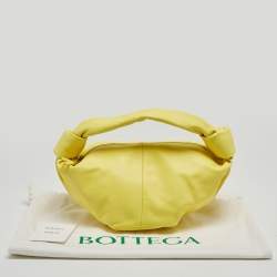 Pre Owned Bottega Veneta Yellow Leather Double Knot Bag