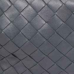 مملوكة مسبقًا Bottega Veneta Grey Intrecciato Leather Mini Jodie Hobo