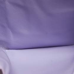 Pre Owned Bottega Veneta Lilac Intrecciato Leather Cassette Trifold Wallet