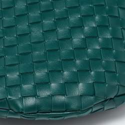 Bottega Veneta Green Intrecciato Leather Medium Sardine Hobo