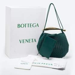 Bottega Veneta Green Intrecciato Leather Medium Sardine Hobo