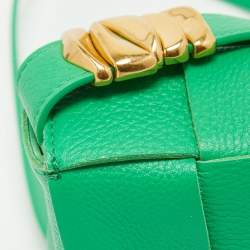 مملوكة مسبقًا Bottega Veneta Green Intrecciato Leather Cassette Shoulder Bag