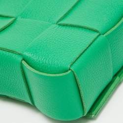 مملوكة مسبقًا Bottega Veneta Green Intrecciato Leather Cassette Shoulder Bag