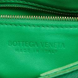 مملوكة مسبقًا Bottega Veneta Green Intrecciato Leather Cassette Shoulder Bag
