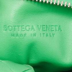 Pre Owned Bottega Veneta Green Intrecciato Leather Mini Jodie Hobo