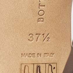 Pre Owned صندل بوتيغا فينيتا جلد بني سترتش بحزام للكاحل مقاس 37.5