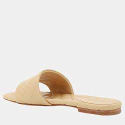 Bottega Veneta Beige Leather Amy Slide EU 37