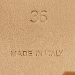 مملوكة مسبقًا Bottega Veneta Blue Embossed Leather BV Madame Pumps Size 36