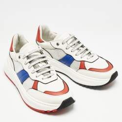 Bottega Veneta Multicolor Leather and Mesh Speedster Sneakers Size 40