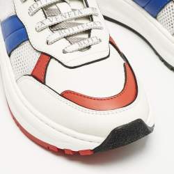Bottega Veneta Multicolor Leather and Mesh Speedster Sneakers Size 40