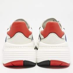 Bottega Veneta Multicolor Leather and Mesh Speedster Sneakers Size 40