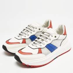 Bottega Veneta Multicolor Leather and Mesh Speedster Sneakers Size 40