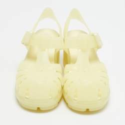 مملوكة مسبقًا صندل بوتيغا فينيتا غيرتي صيد أخضر مطاطي ستراب كاحل مقاس 38