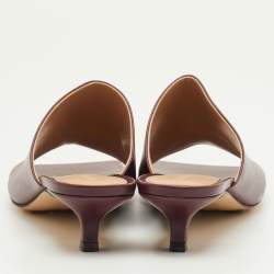 مملوكة مسبقًا حذاء ميول كعب منخفض بوتيغا فينيتا جلد بورغندي مقاس 39