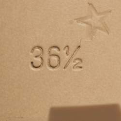 Pre Owned Bottega Veneta Stretch Size 36.5 Tan Leather Ankle Strap Sandals