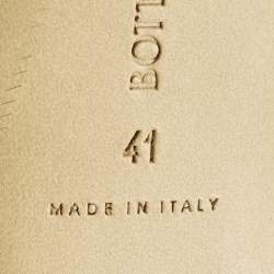 Pre Owned Bottega Veneta Lido Size 41 White Woven Leather Slide Sandals