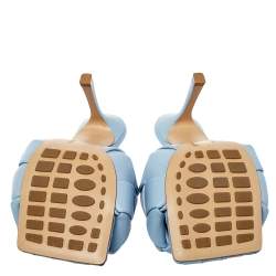 مملوكة مسبقًا صندل سلايد بوتيغا فينيتا ليدو جلد إنترشياتو أزرق فاتح مقاس 38