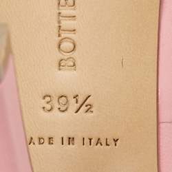 مملوكة مسبقًا Bottega Veneta Pink Quilted Leather Lido Slide Sandals Size 39.5