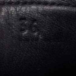 Pre Owned Bottega Veneta Metallic Grey Intrecciato Leather Slip On Sneakers Size 36