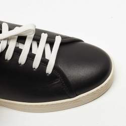 Pre Owned Bottega Veneta Black Intrecciato Leather Low Top Sneakers Size 36