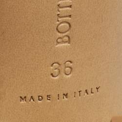 مملوكة مسبقًا Bottega Veneta Blue Leather Stretch Slide Sandals Size 36