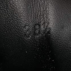 Pre Owned Bottega Veneta Black Leather Low Top Lace Up Sneakers Size 38.5