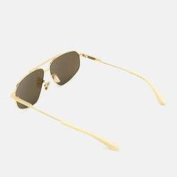 Bottega Veneta Gold BV1194 S Aviator Sunglasses
