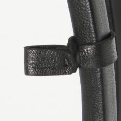 Bottega Veneta Black Leather Spiral Belt M