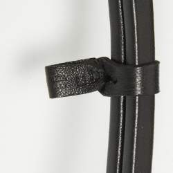 Bottega Veneta Black Leather Spiral Belt M
