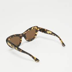 Bottega Veneta Tortoise Brown BV1282S Bombe Cat Eye Sunglasses