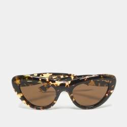 Bottega Veneta Tortoise Brown BV1282S Bombe Cat Eye Sunglasses