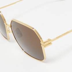 Bottega Veneta Black/Gold Tone BV1047S Square Sunglasses