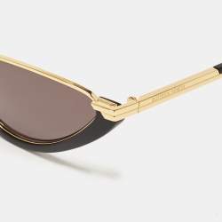 Bottega Veneta Black/Gold BV1346S Classic Cat Eye Sunglasses