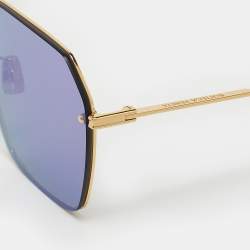 Bottega Veneta Blue  Gold Tone BV1045S Sunglasses