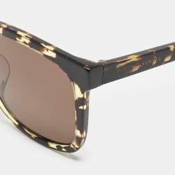 Pre Owned Bottega Veneta Brown/Black BV1021SK Square Sunglasses