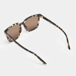 Pre Owned Bottega Veneta Brown/Black BV1021SK Square Sunglasses