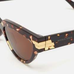 Bottega Veneta Tortoise Brown BV1035S Cat Eye Sunglasses