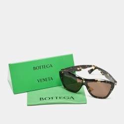 Bottega Veneta Tortoise Brown BV1092S Minimalist Cat Eye Sunglasses