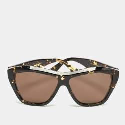 Bottega Veneta Tortoise Brown BV1092S Minimalist Cat Eye Sunglasses