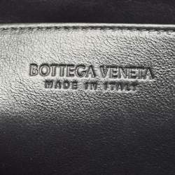 Bottega Veneta Black Intrecciato Leather Zip Document Case