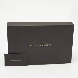 Pre Owned Bottega Veneta Blue Maxi Intrecciato Leather Wide Waist Belt 80 CM