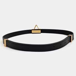 Pre Owned Bottega Veneta Dark Brown Leather belt