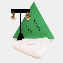 Pre Owned Bottega Veneta Multi Ring Hoop Earrings