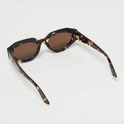 Pre Owned Bottega Veneta Tortoiseshell Brown BV1031S Cat Eye Sunglasses