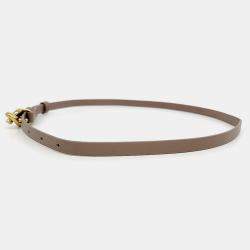 Pre Owned Bottega Veneta Brown Leather Belt