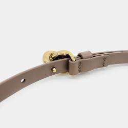 Pre Owned Bottega Veneta Brown Leather Belt