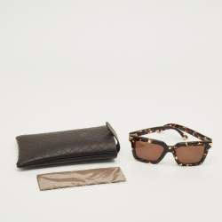 مملوكة مسبقًا Bottega Veneta Tortoise Brown BV1005S Square Sunglasses
