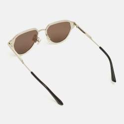 مملوكة مسبقًا Bottega Veneta Black/Silver Tone BV1271S Aviator Sunglasses