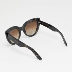 Pre Owned Bottega Veneta Tortoise Brown/Grey Gradient BV 263/S Cat Eye Sunglasses